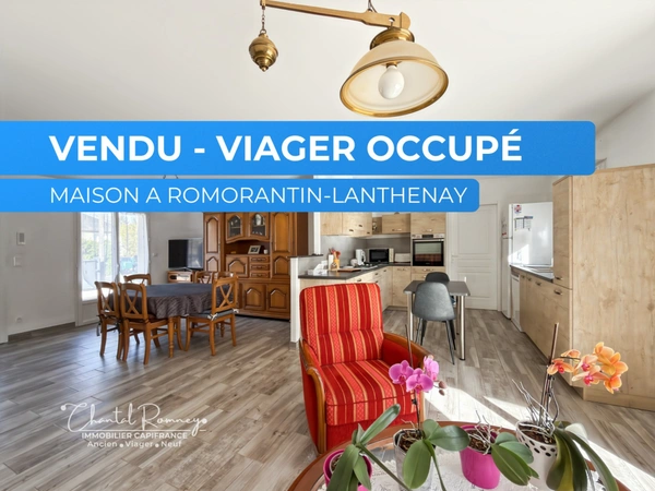 Maison à vendre  viager occupé 4 pièces ROMORANTIN LANTHENAY (41)