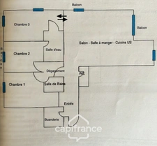 Appartement à vendre 4 pièces LA RICHE (37)