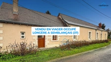 A vendre en VIAGER OCCUPÉ – Longère de caractère de 140 m² avec jardin à SEMBLANÇAIS (37)
