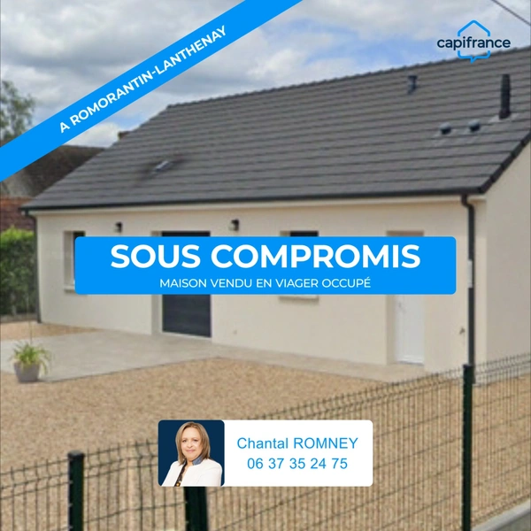Maison à vendre  viager occupé 4 pièces ROMORANTIN LANTHENAY (41)