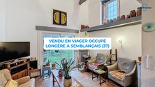A vendre en VIAGER OCCUPÉ – Longère de caractère de 140 m² avec jardin à SEMBLANÇAIS (37)