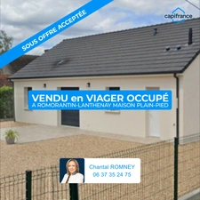 Maison à vendre  viager occupé 4 pièces ROMORANTIN LANTHENAY (41)