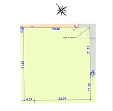 Terrain constructible et viabilisé à vendre de 952 m² proche de MONTAUBAN