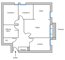 Appartement T4 lumineux avec balcon, et stationnement privatif