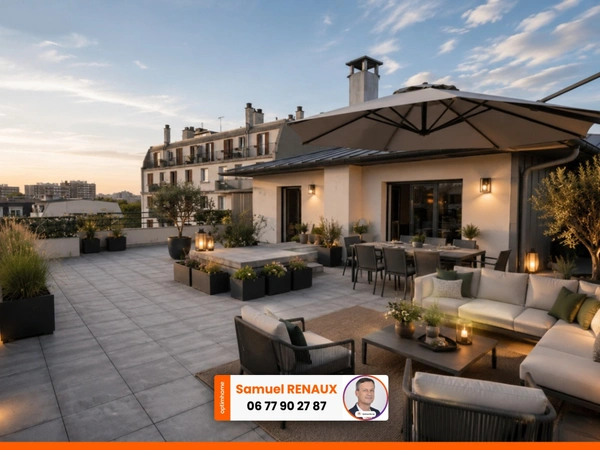 MAISONS ALFORT Centre Ville - Magnifique Penthouse de 4 Pièces - 87 m²avec sa terrasse d'exception de 120 m² + 2 emplacements de parking
