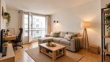 PARIS 15e – CONVENTION – Appartement de "3 pièces" dans une résidence soignée avec gardien – 54m² plus une cave