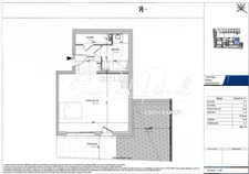 YSSINGEAUX Centre-ville - T1 contemporain avec terrasse, terrain et 2 parking en sous-sol