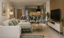 YSSINGEAUX Centre-ville - T1 contemporain avec terrasse, terrain et 2 parking en sous-sol