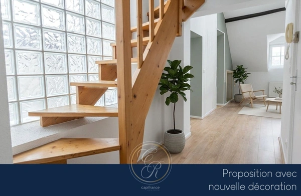 Quartier Centre-ville - La Fayette - Appartement T3 duplex atypique – Hyper centre – Proche Jardin des Plantes - 75 m² utiles