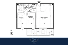 3 pièces récent de 75 m² avec terrasse plein sud (ANGERS 49)