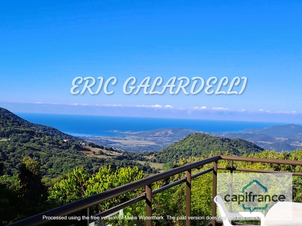 A VENDRE SUPERBE VILLA d’architecte bioclimatique 5 pièces, vue mer et vallée, belles finitions idéale et chaleureuse pour toute la famille, CASALABRIVA CORSE DU SUD (20)