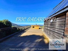 A VENDRE SUPERBE VILLA d’architecte bioclimatique 5 pièces, vue mer et vallée, belles finitions idéale et chaleureuse pour toute la famille, CASALABRIVA CORSE DU SUD (20)