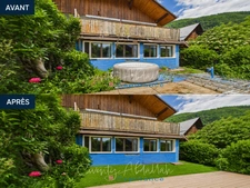 Ensemble immobilier de caractère : maison en pierre + grange