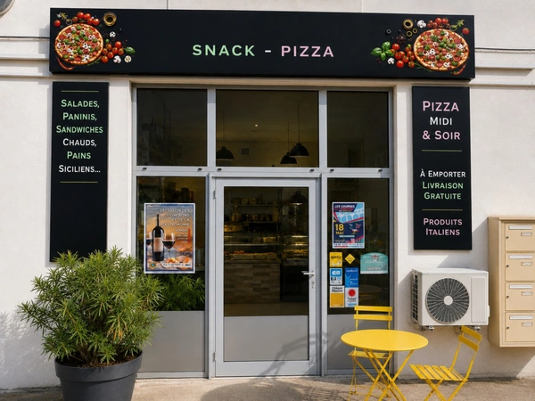 Snack – Pizzeria à emporter | Rentabilité 64K | Emplacement stratégique Velaux