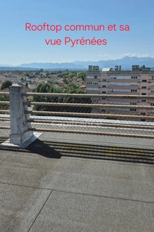À VENDRE - TARBES - BEL APPARTEMENT - 4 PIÈCES 106 m2 - CALME - LUMINEUX - 2 BALCONS - VUE PYRÉNÉES - GARAGE & CAVE