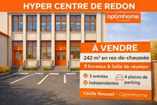 Local/ 9 bureaux Centre-ville REDON (35)
