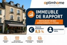 Immeuble de rapport 280 m² – Rendement 8 % – Rue Bernard – Local commercial + 2 appartements - LA ROCHE BERNARD (56)