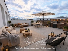 Apt T3 de 65m2 + TERRASSE de 58M2 - PARKING - DERNIER ETAGE - COEUR DE VILLE de BEZONS (95)