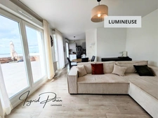 Apt T3 de 65m2 + TERRASSE de 58M2 - PARKING - DERNIER ETAGE - COEUR DE VILLE de BEZONS (95)