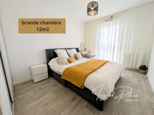 Apt T3 de 65m2 + TERRASSE de 58M2 - PARKING - DERNIER ETAGE - COEUR DE VILLE de BEZONS (95)