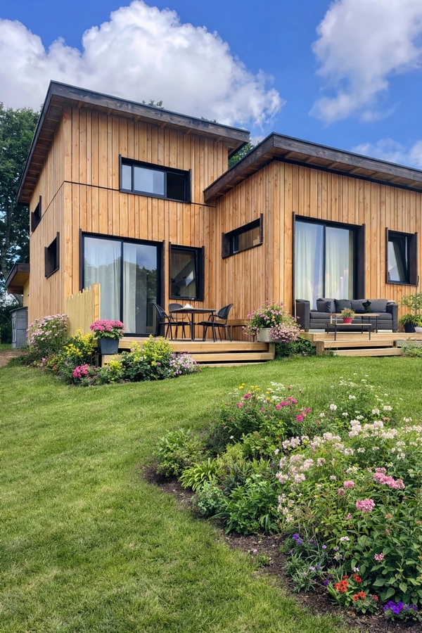 Maison ossature bois – Fort potentiel locatif et évolutif – Centre de Riec-sur-Bélon