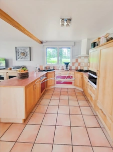 Saint-Aignan (Guerlédan) - Grande maison familiale ossature bois, vie plain-pied, jardin 2400m2, campagne au calme! Rare!!