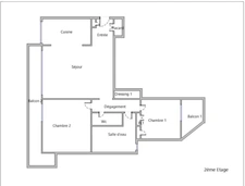 Appartement Coup de Cœur 70 m² – 3 pieces  – Parking – Cave – 3 Balcons – Le Perreux-sur-Marne