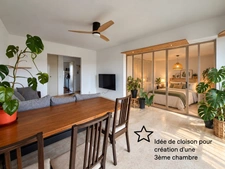 Appartement T3 transformable en T4 – Dernier étage – Vue mer et Bonne Mère – 2 balcons – Parking