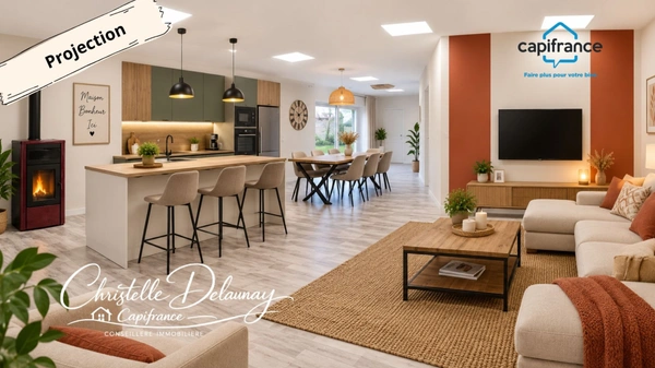 Maison atypique entièrement rénovée – 130 m² – Bierné-les-Villages