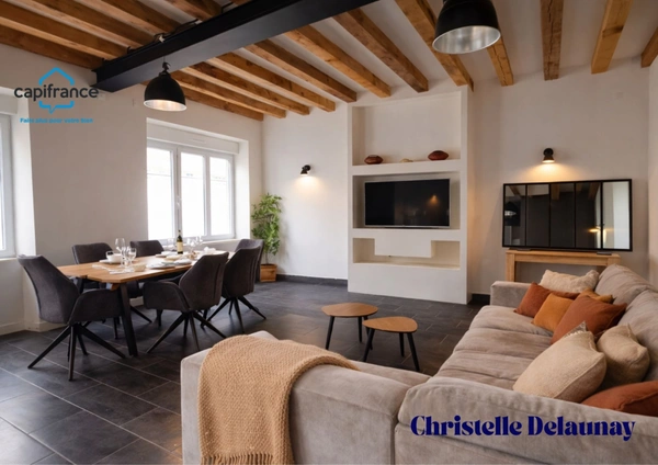 🔥 Coup de cœur – Maison de bourg rénovée, charme & esprit industriel
