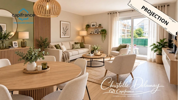 Appartement T4 lumineux avec balcons – Vern-sur-Seiche