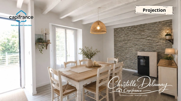  Maison de charme en pierre et bois à Saint Ouen Des Toits