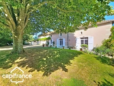 aint-Martin-de-Sanzay (79) – Renovated Stone House – 2,271 sq ft – Single-Level Living – Independent Studio – Outbuildings – 43,000 sq ft Land – Near Thouars and Saumur
