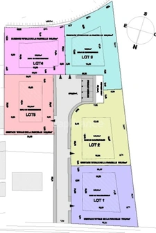 Terrain à projet avec permis d'aménager - 3 816m²