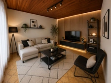 Maison 2 pièces avec jardin, sous-sol total et 2 garages – Thiverny (60)
