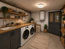 Maison 2 pièces avec jardin, sous-sol total et 2 garages – Thiverny (60)