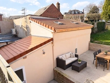 Maison familiale 6 chambres, jardin, garage + duplex loué 600 €/mois Centre de Saint-Just-en-Chaussée (Oise)