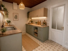 Maison 2 pièces avec jardin, sous-sol total et 2 garages – Thiverny (60)
