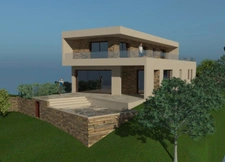 Contemporary villa of 155m² + garage and swimming pool - 2025 - Exceptional panoramic view - La Motte
