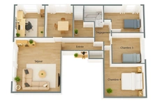 Votre futur chez-vous, c’est ici : T5 lumineux avec box, bureau et cave – Pontoise – 235 000 € FAI