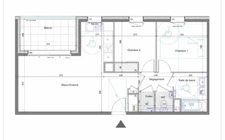 EXCLUSIVITÉ – ANNEMASSE CENTRE-VILLE – T3 DE 63 M² AVEC BALCON – RÉSIDENCE DE 2025