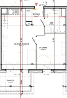 À VENDRE – APPARTEMENT T2 – ANNEMASSE