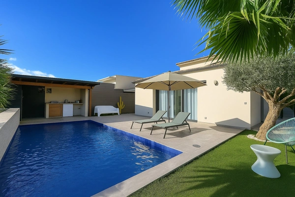 Villa neuve 5 chambres avec piscine et double garage à Cazouls-lès-Béziers