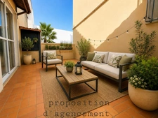 Appartement T3 85 m² avec terrasse Champ de Mars Béziers charme de l'ancien