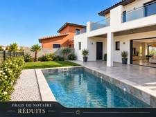 Villa neuve à vendre à Portiragnes – 130 m², 4 chambres, piscine et garage