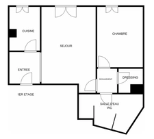 APPARTEMENT 2 PIECES EN CENTRE VILLE