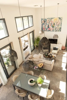 A 15 MN DE MONTPELLIER, MAGNIFIQUE VILLA CONTEMPORAINE RECENTE AVEC VUE