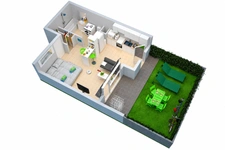  T1 BIS EN REZ-DE-JARDIN À THONON-LES-BAINS