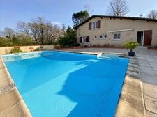 Dpt Landes (40), for sale AIRE SUR L'ADOUR Landes house T5 of 130 m² living space + 2 garages + terraces and large swimming pool on 5209 m² of land, in a quiet area
