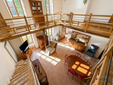 Gers (32), for sale in Viella: Superb character house with 8 rooms (T8) offering 270 m² of living space + large adjoining garage, carport and campervan shelter, swimming pool on 5493 m² of land, in a 